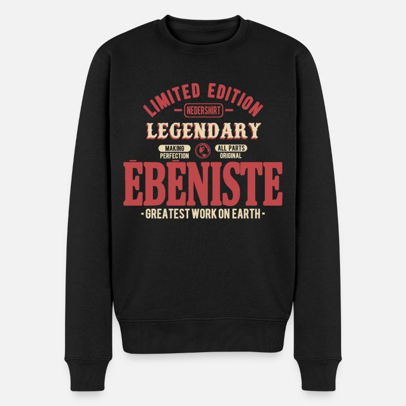 Ebéniste - Pull Premium bio Homme - noir