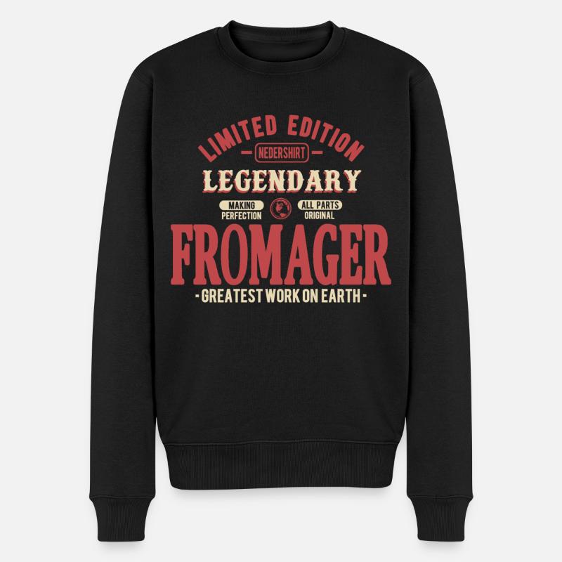 Fromager - Pull Premium bio Homme - noir