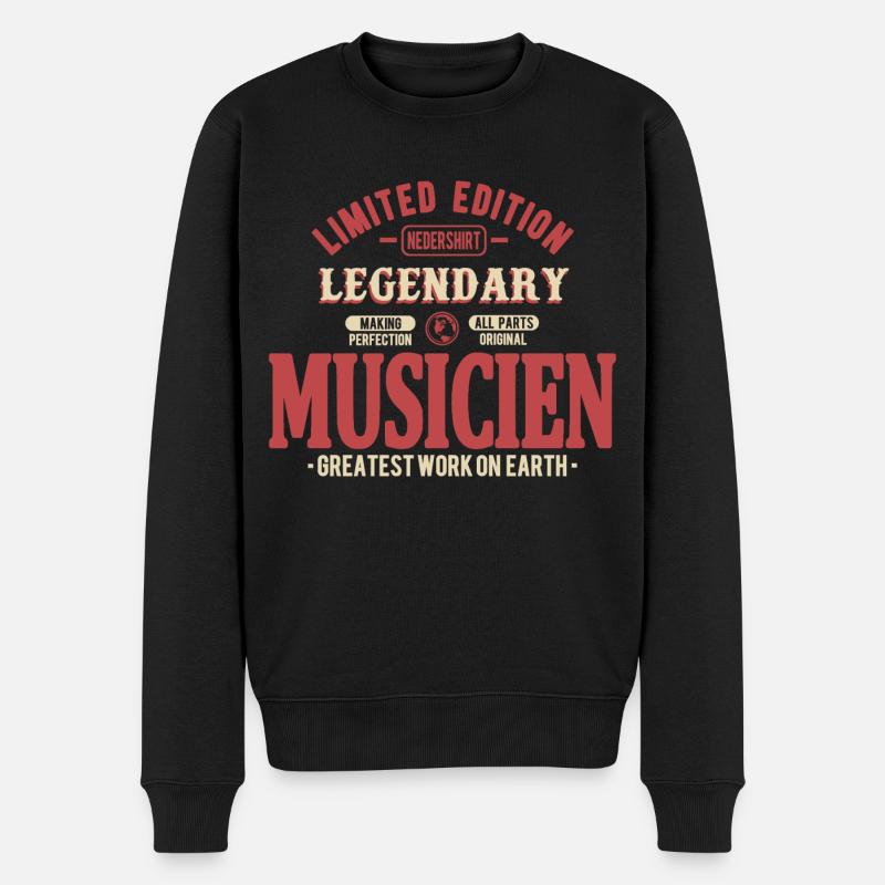 Musicien - Pull Premium bio Homme - noir