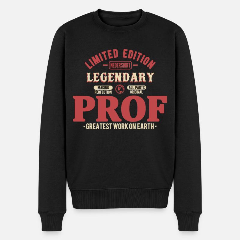 Prof - Pull Premium bio Homme - noir