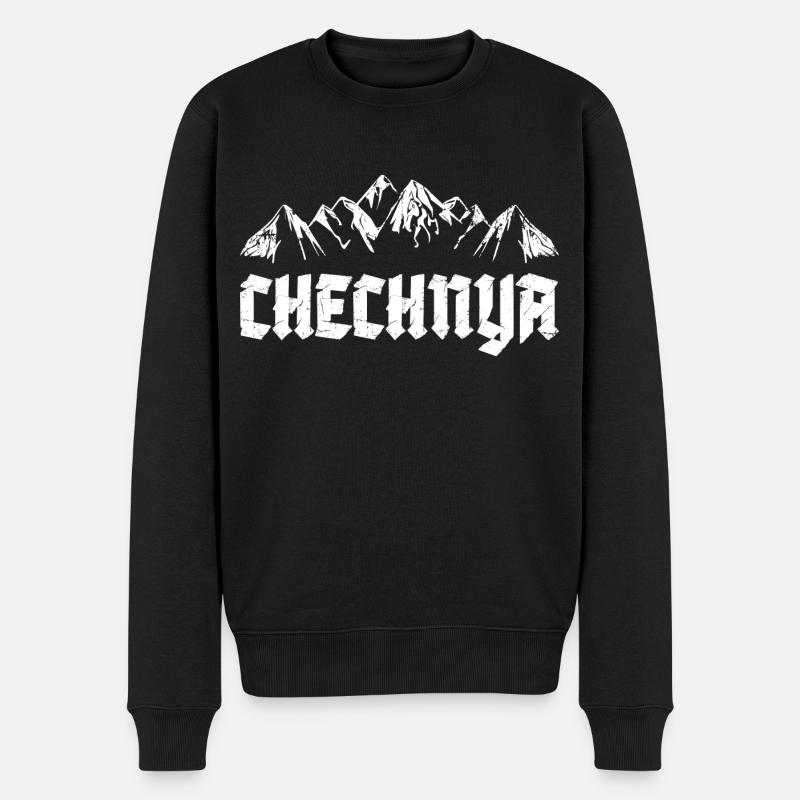Chechnya Tchétchénie Tchétchène - Pull Premium bio Homme - noir
