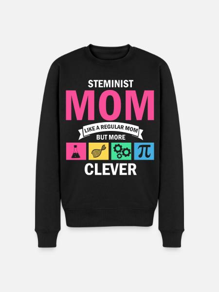 Steminist Science Design for Women Science - Økologisk premium-sweatshirt til mænd - sort