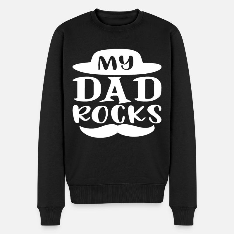 Mon père bascule - Pull Premium bio Homme - noir