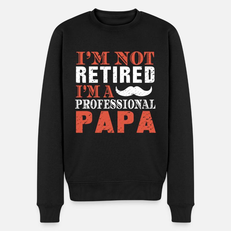 Vatertag - Männer Premium Bio Pullover - Schwarz