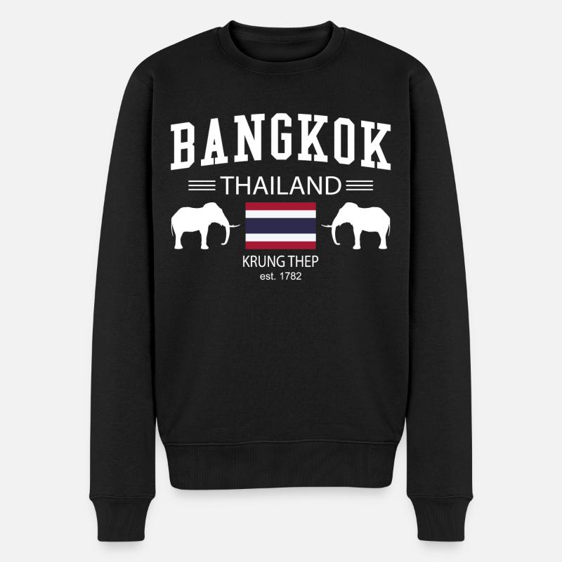 Bangkok - Pull Premium bio Homme - noir