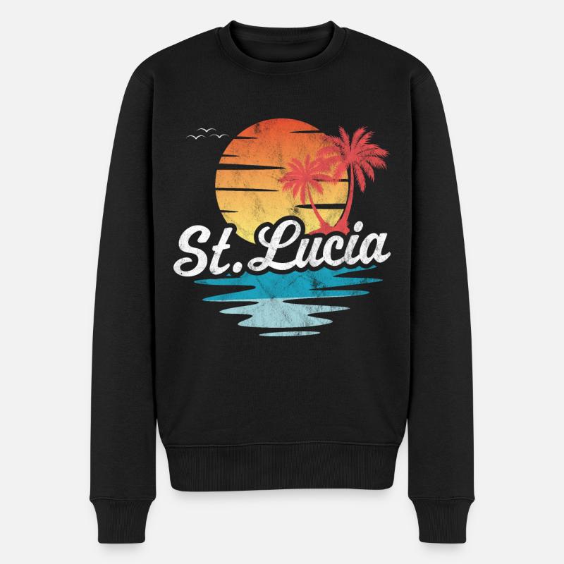 Sainte-Lucie - Pull Premium bio Homme - noir