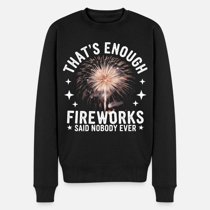 Pyrotechnie Feux d’artifice Pyrotechnie - Pull Premium bio Homme - noir