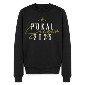 Pokalsieger 2025 - Männer Premium Bio Pullover - Schwarz - Vorne - Nico (187cm)
