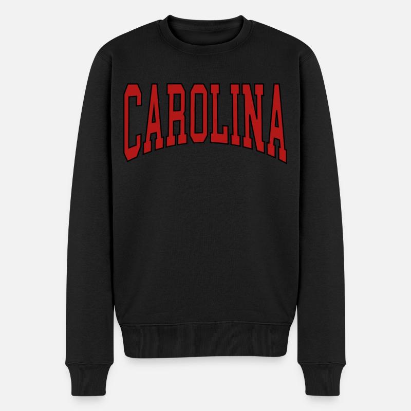 Carolina - Männer Premium Bio Pullover - Schwarz
