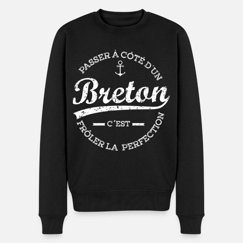 Breton,Bretagne,breizh - Pull Premium bio Homme - noir