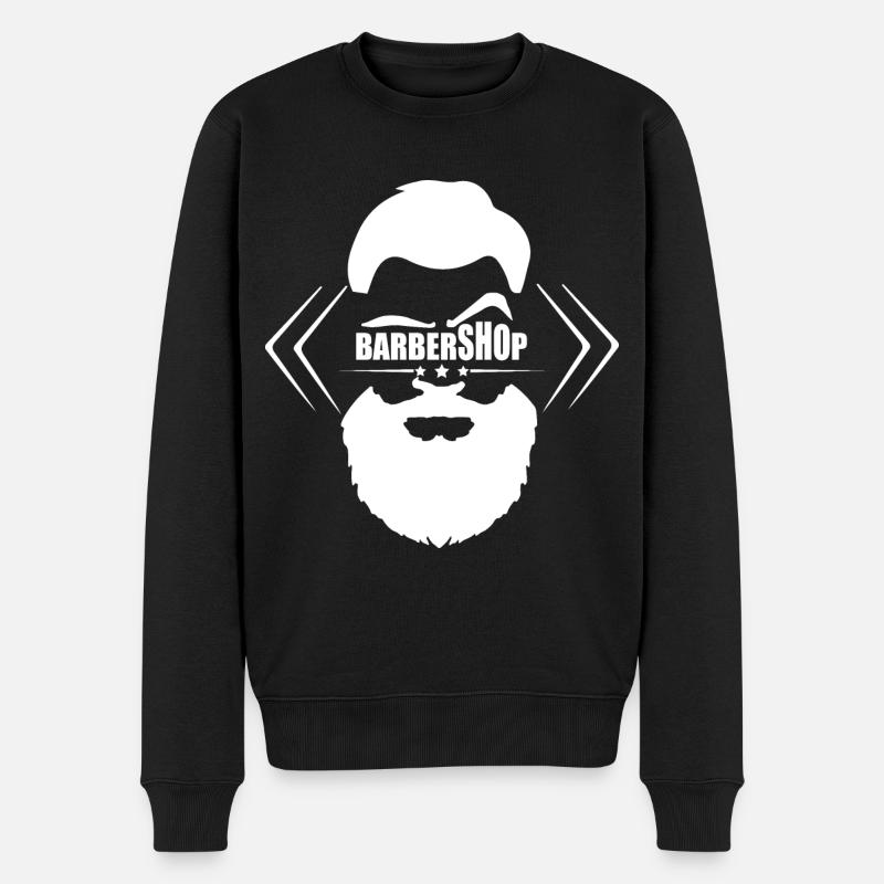 BARBERSHOP STYLE - Pull Premium bio Homme - noir