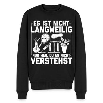 Biologen Sprüche | Biologie Wissenschaft Geschenke - Männer Premium Bio Pullover - Schwarz - Vorne - Nico (187cm)