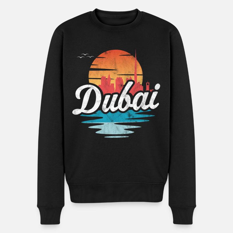 Dubai - Männer Premium Bio Pullover - Schwarz