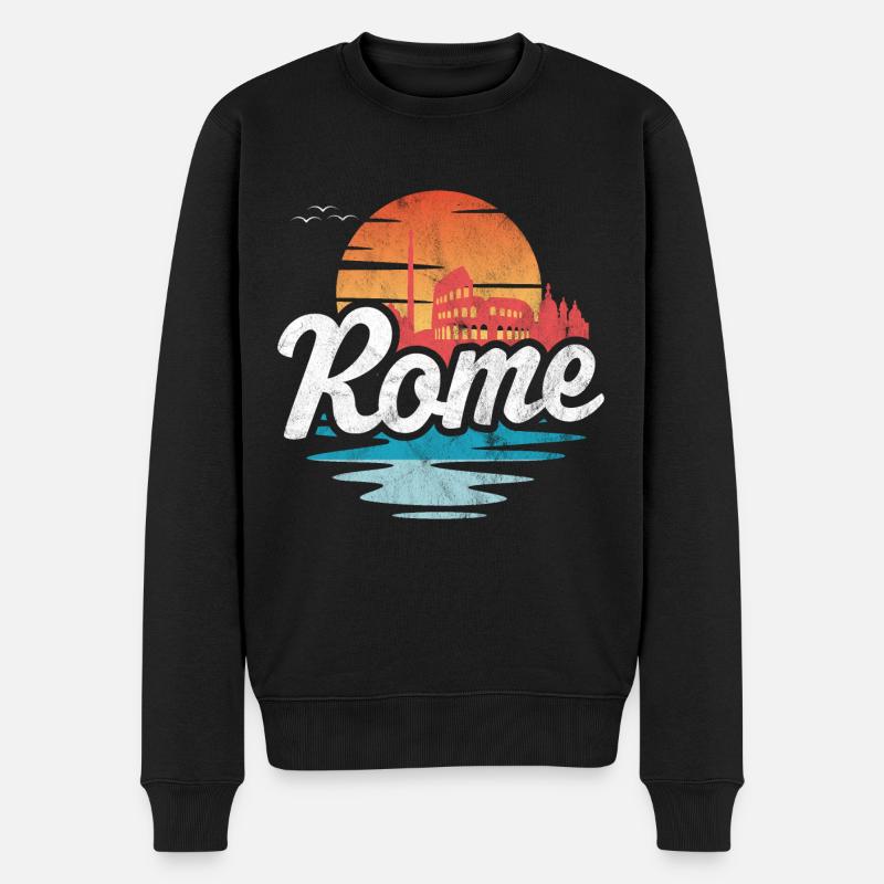 Rome - Pull Premium bio Homme - noir