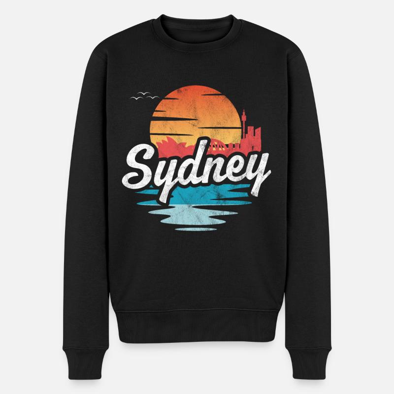 Sydney - Pull Premium bio Homme - noir