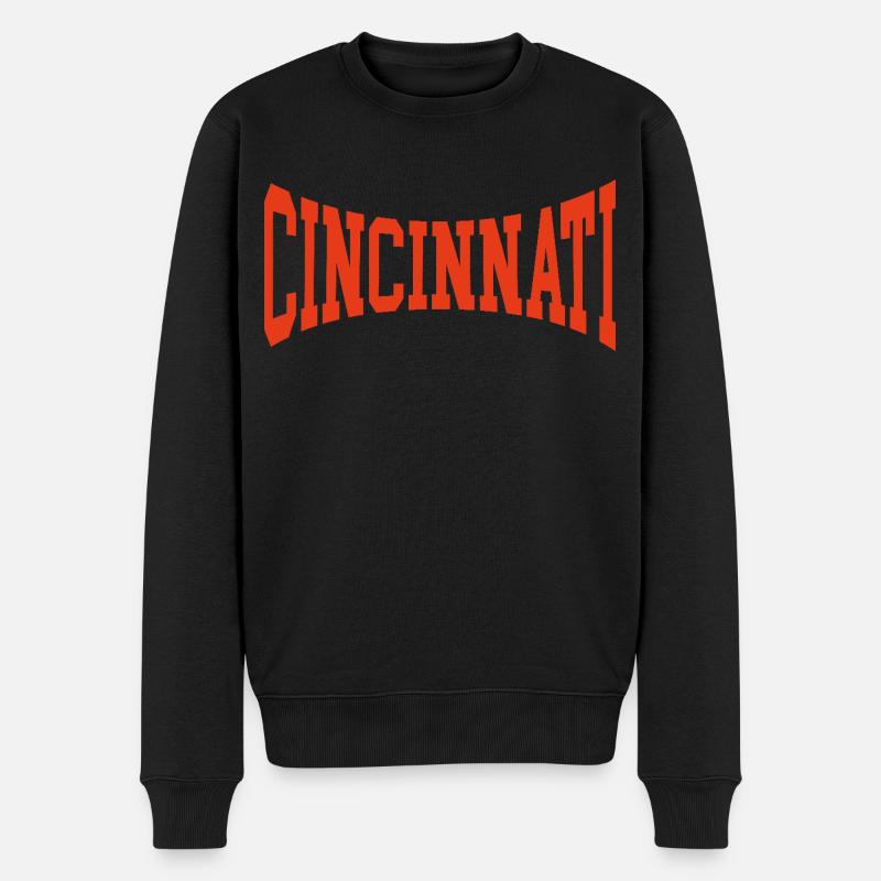 Cincinnati - Männer Premium Bio Pullover - Schwarz