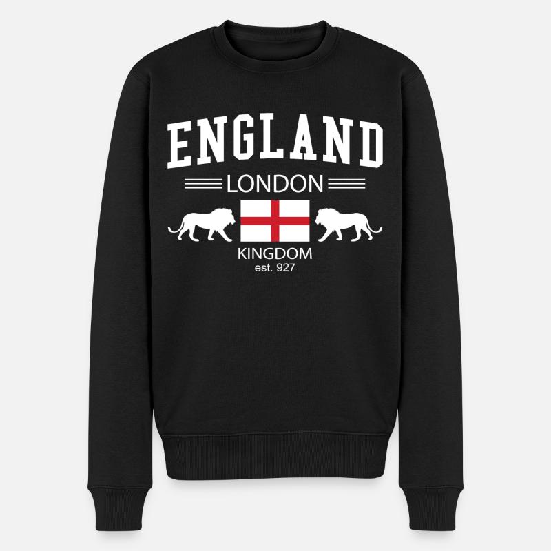 L'Angleterre - Pull Premium bio Homme - noir