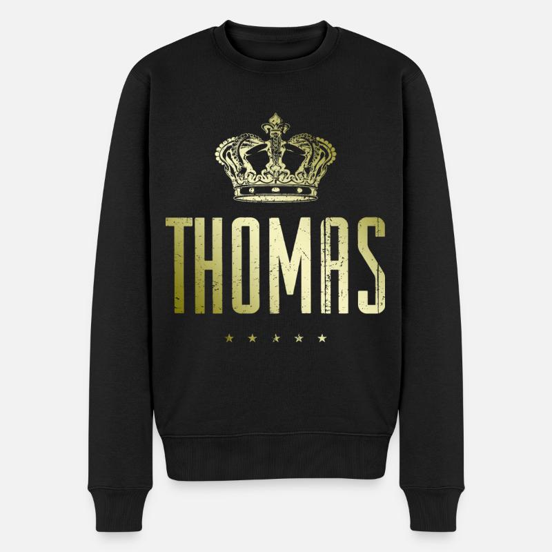 Thomas - Pull Premium bio Homme - noir