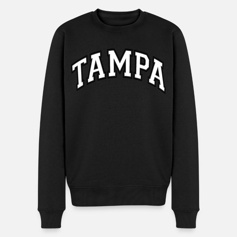 Tampa - Männer Premium Bio Pullover - Schwarz