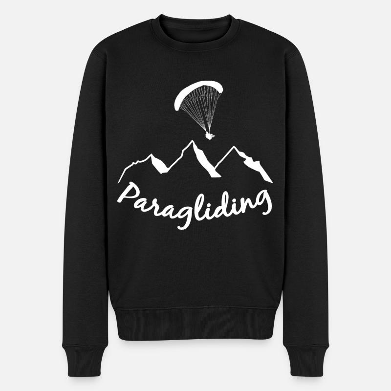 Paragliding - Pull Premium bio Homme - noir