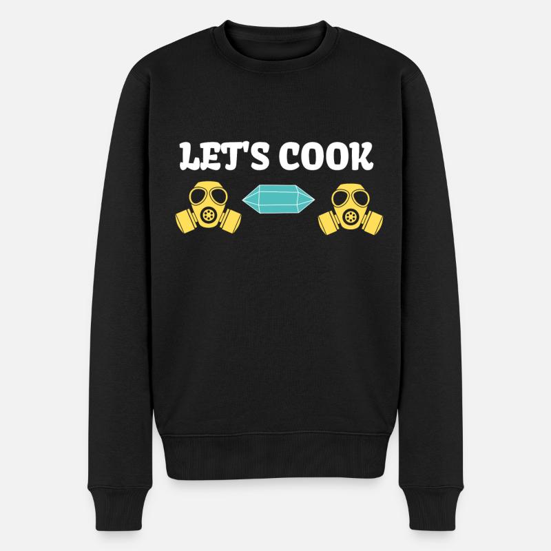 LET'S COOK SERIES GANGSTER - Männer Premium Bio Pullover - Schwarz