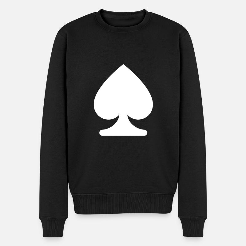 PIQUE JEU DE CARTE SYMBOLE - Pull Premium bio Homme - noir