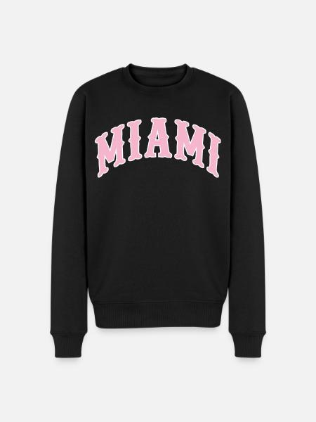 Miami - Männer Premium Bio Pullover - Schwarz