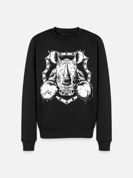 Rhino Boxer Fighter - Pull Premium bio Homme - noir