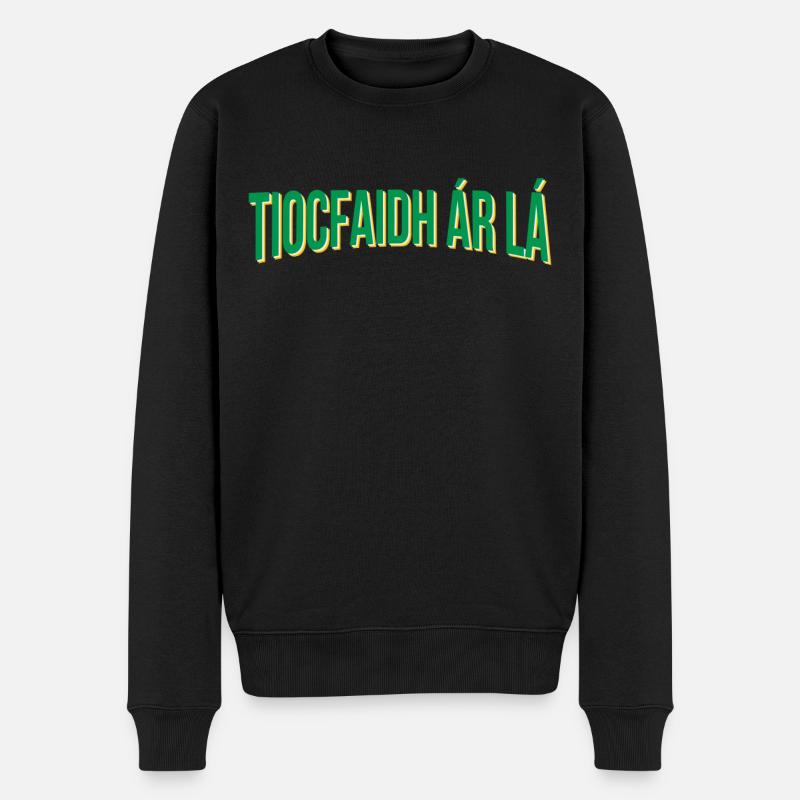 Tiocfaidh ár lá Our Day Will Come - Men's Premium Organic Jumper - black