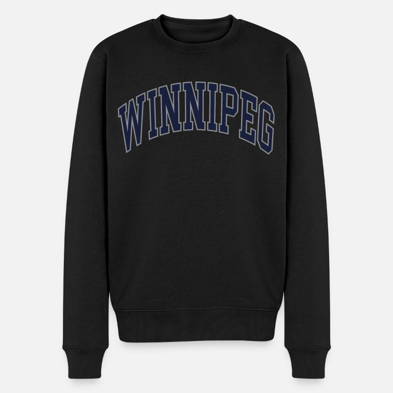 Winnipeg - Pull Premium bio Homme - noir