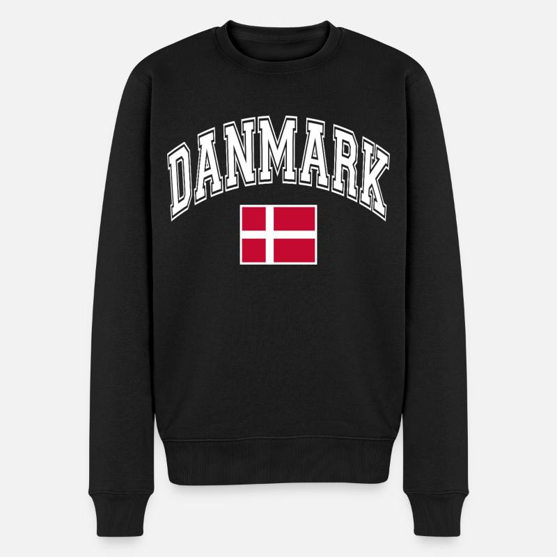 Drapeau du Danemark - Pull Premium bio Homme - noir