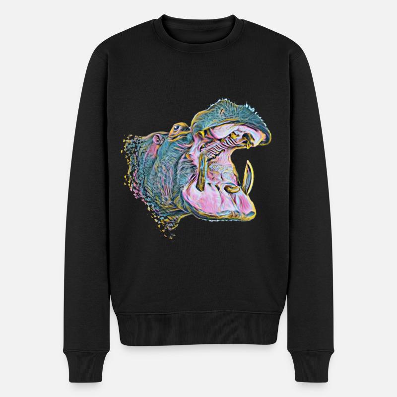 hippopotame - Pull Premium bio Homme - noir