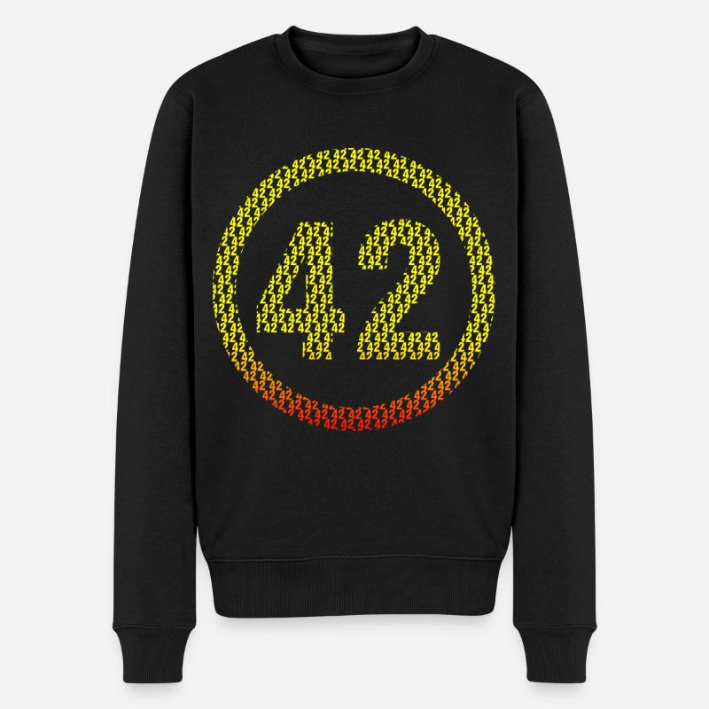 42 geek - Pull Premium bio Homme - noir