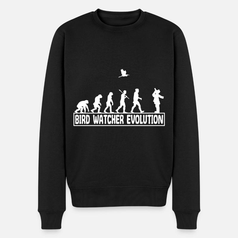 Ornithologie Oiseaux chanteurs observer évolution - Pull Premium bio Homme - noir