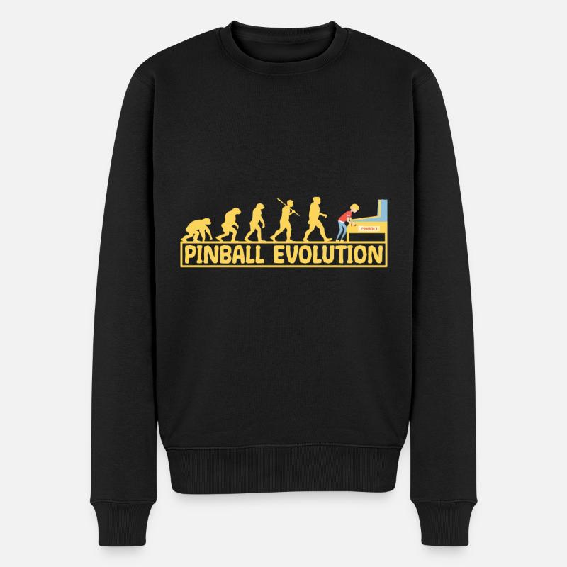 Flipper flipper évolution drôle - Pull Premium bio Homme - noir