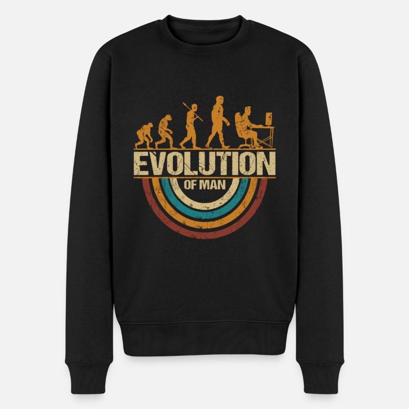 Programmateur Computerfreak Evolution Retro - Pull Premium bio Homme - noir