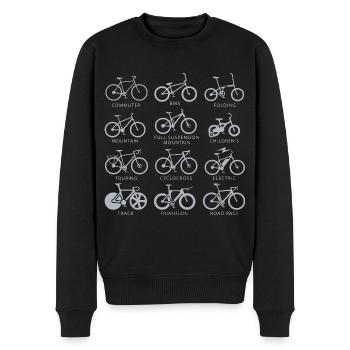 Vélos velos velos velo cycliste cyclisme - Pull Premium bio Homme - noir - Devant - Nico (187cm)