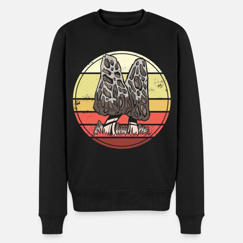 Pilzsammler Pilz Pilze - Männer Premium Bio Pullover - Schwarz