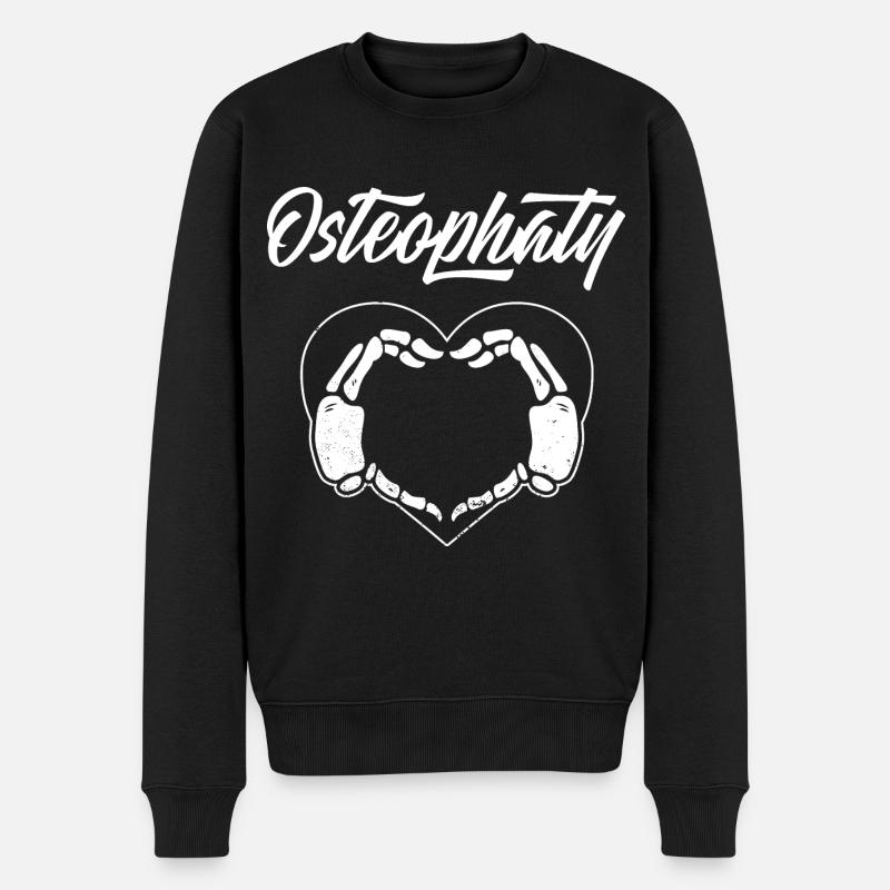 Osteopathy Osteopath Osteopath Chiropractor - Men's Premium Organic Jumper - black