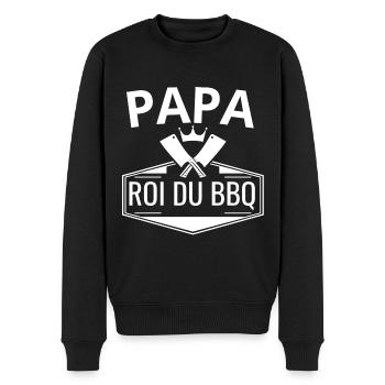 Tablier cadeau pour papa - Pull Premium bio Homme - noir - Devant - Nico (187cm)