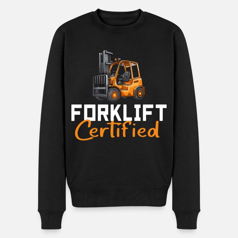 Forklift Certified - Pull Premium bio Homme - noir