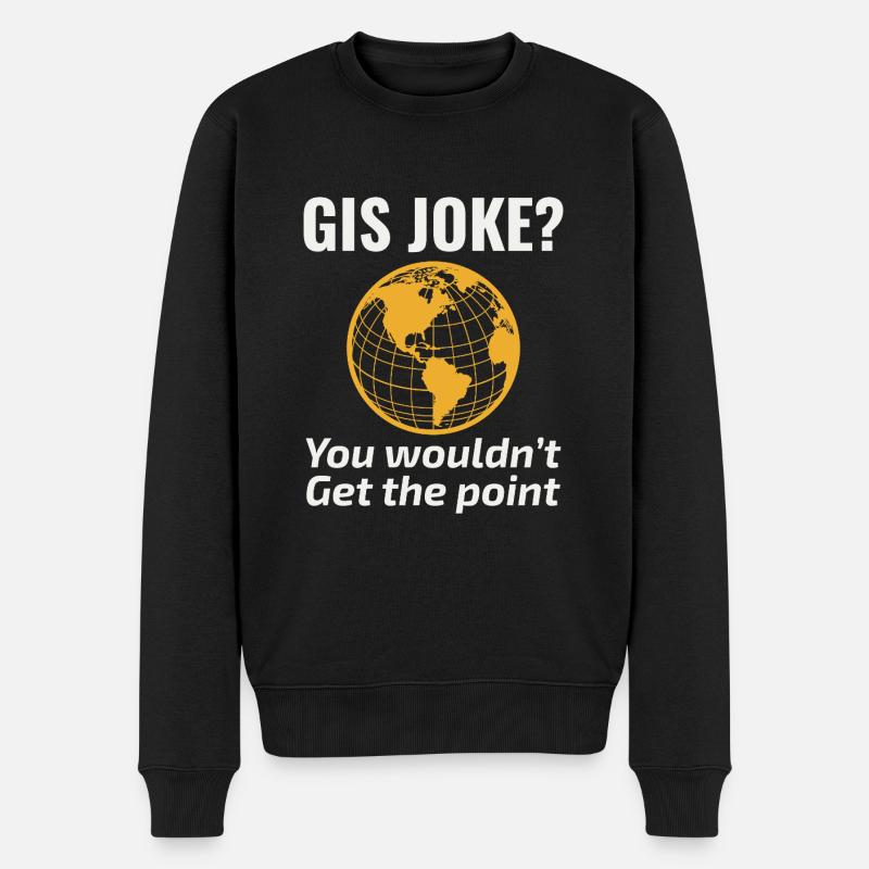 SIG Blague Cartographie Nerd Géospatial Humour - Pull Premium bio Homme - noir