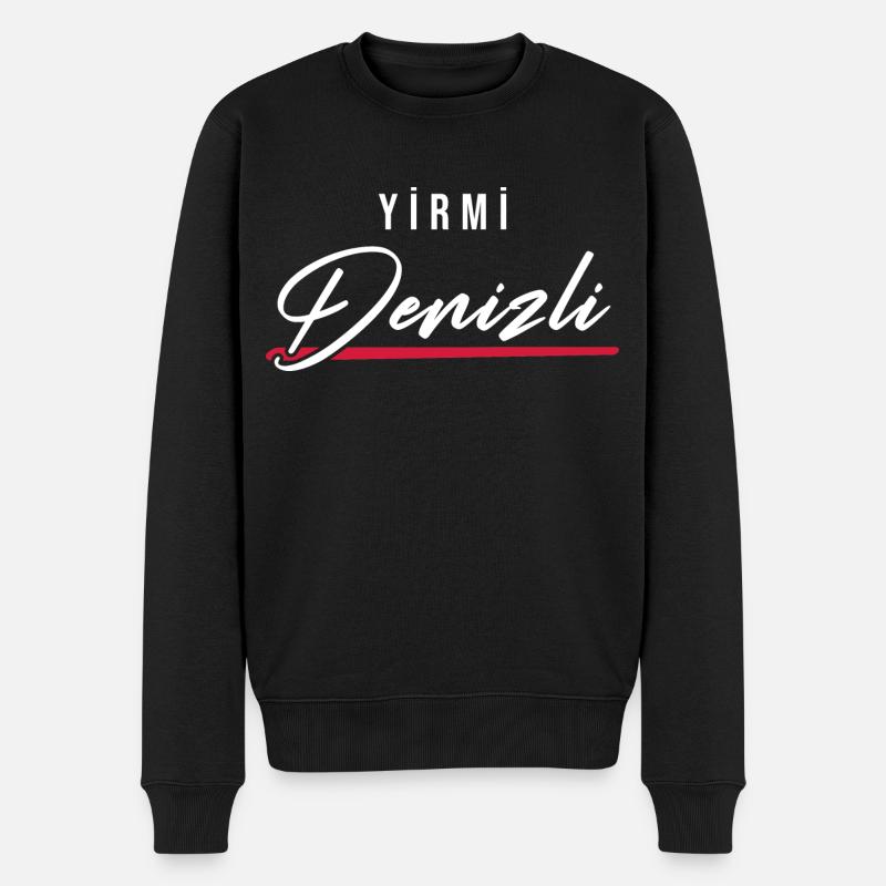 Denizli 20 Türkei Turkiye TR Geschenk Urlaub Türk - Männer Premium Bio Pullover - Schwarz