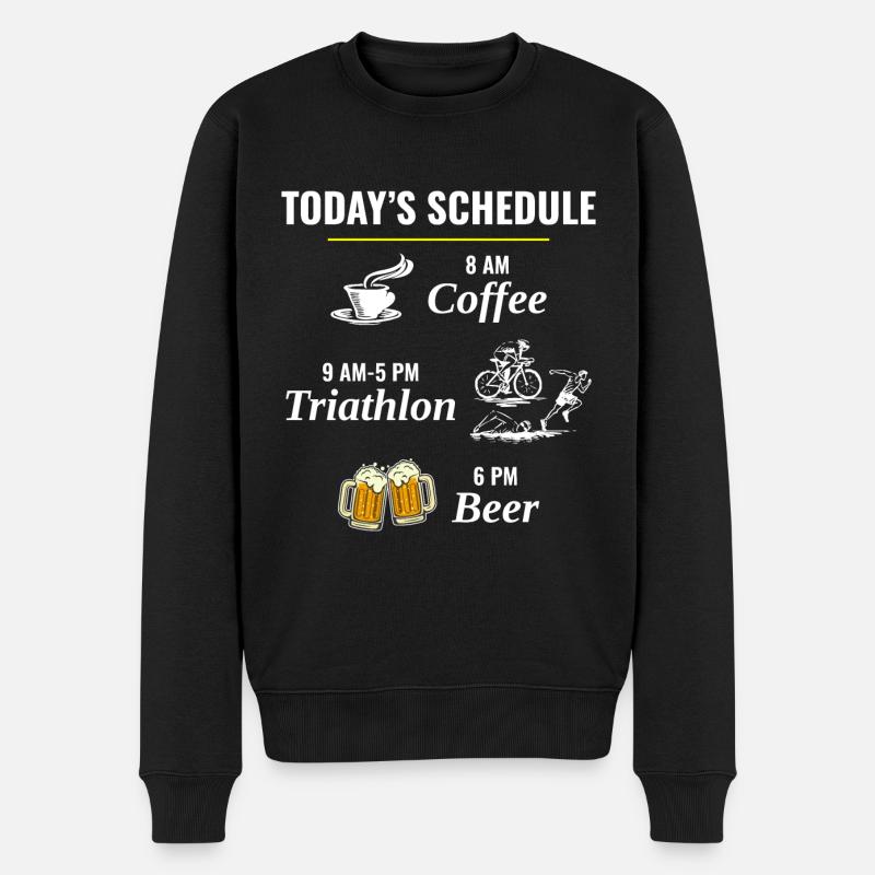Café Triathlon Bière Drôle - Pull Premium bio Homme - noir