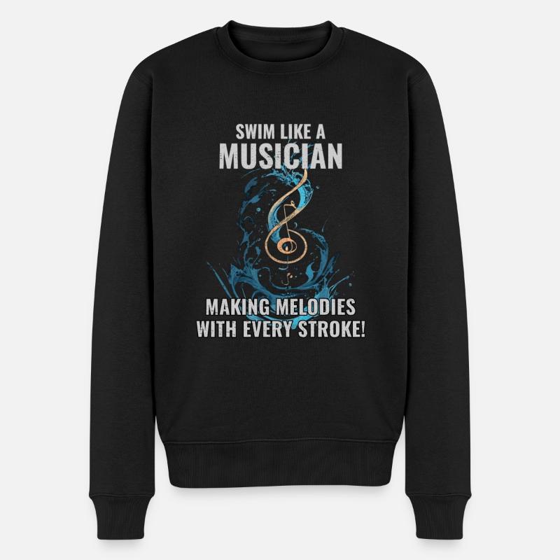 Nagez comme un musicien - Pull Premium bio Homme - noir