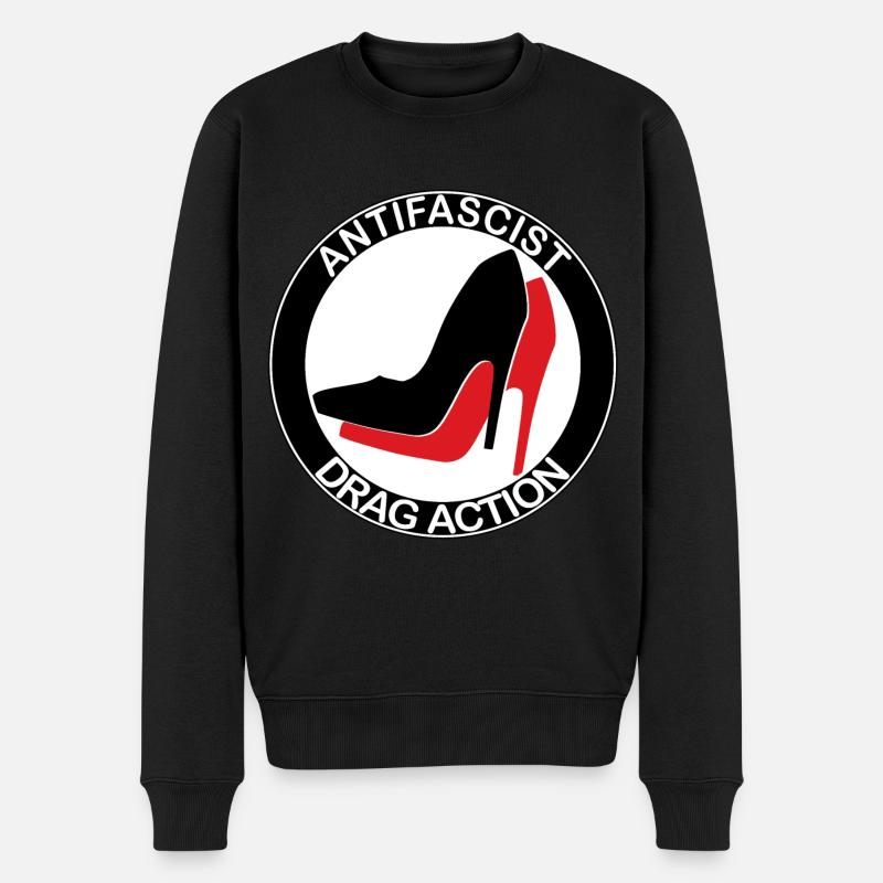 ACTION DE DRAG ANTIFASCISTE - Pull Premium bio Homme - noir