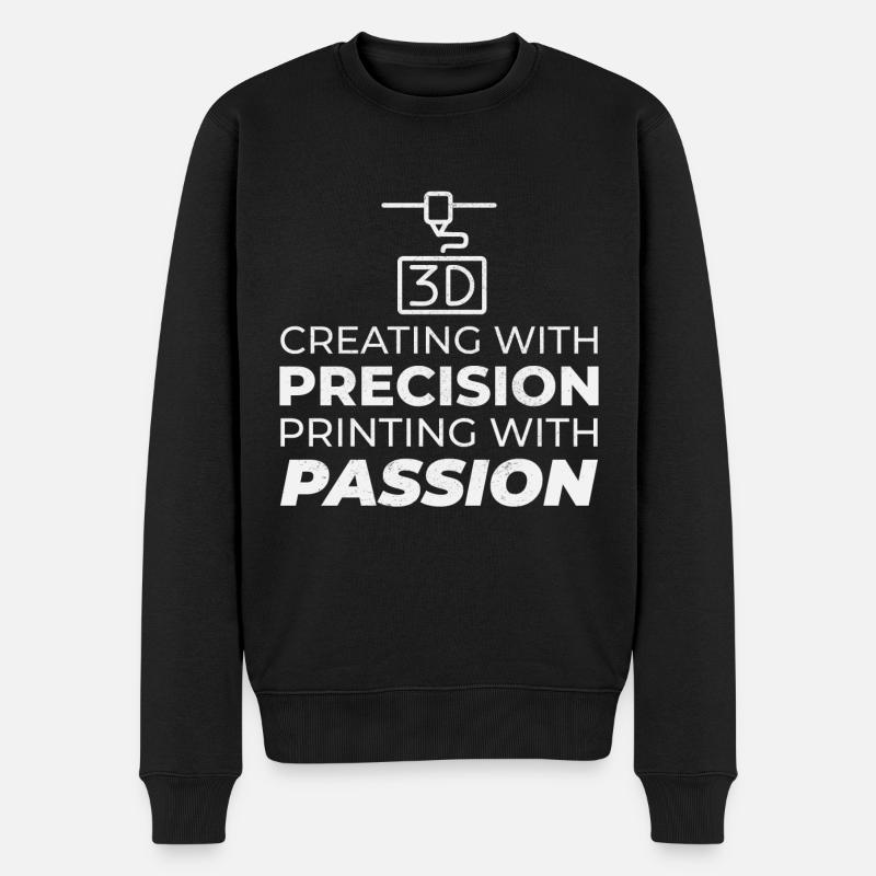 3D Printer 3D Printing - Men's Premium Organic Jumper - black