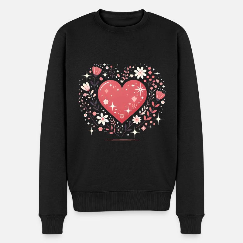 Seelenverwandte von Destiny Heart Design - Männer Premium Bio Pullover - Schwarz