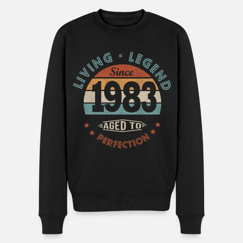 legend née en 1983 cadeau anniversaire 40 ans - Pull Premium bio Homme - noir