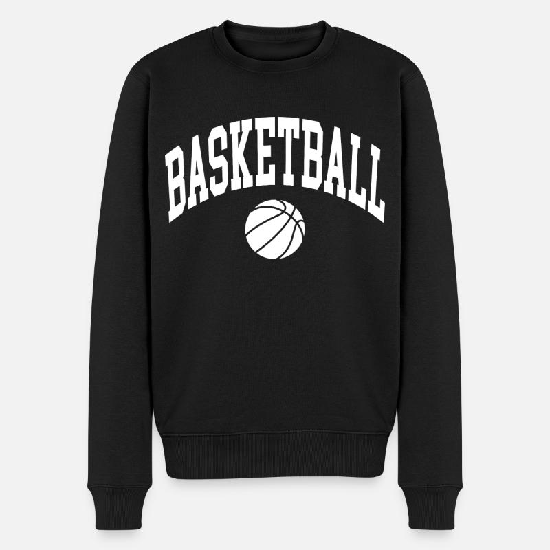 Basket-ball - Pull Premium bio Homme - noir
